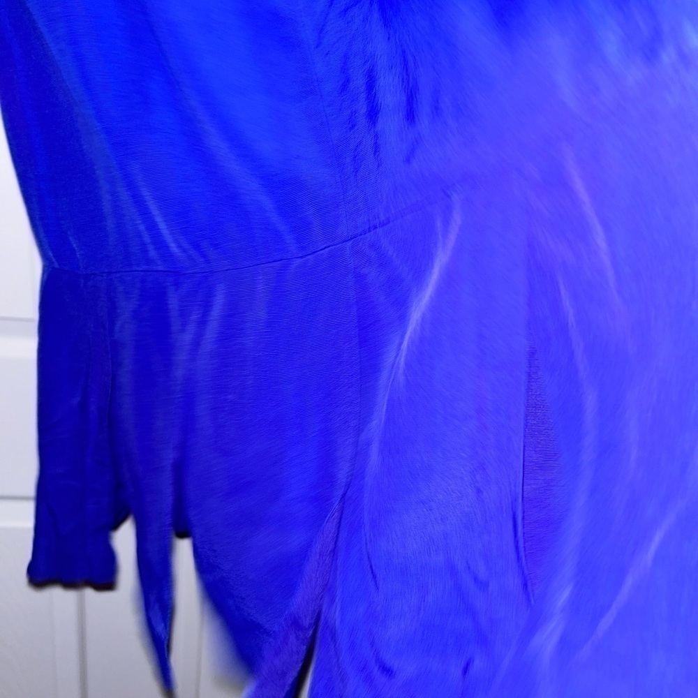 Perceptions By Gary Goben Blue Flirty Dress Size M - Picture 4 of 5